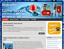 Tablet Screenshot of hidrofortamirservisi.com